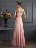 A-Line/Princess Sweetheart Sleeveless Applique Long Chiffon Mother of the Bride Dresses TPP0007226