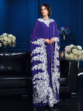 A-Line/Princess Scoop Applique Long Sleeves Long Chiffon Mother of the Bride Dresses TPP0007106