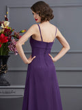 A-Line/Princess Spaghetti Straps Sleeveless Beading Short Chiffon Mother of the Bride Dresses TPP0007402