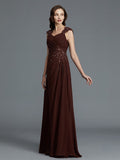 A-Line/Princess Sweetheart Sleeveless Chiffon Floor-Length Beading Mother of the Bride Dresses TPP0007337