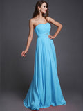 A-Line/Princess Strapless Beading Sleeveless Long Bridesmaid Dresses TPP0005079