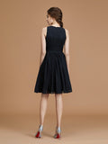 A-Line/Princess One-Shoulder Sleeveless Short/Mini Ruched Chiffon Bridesmaid Dresses