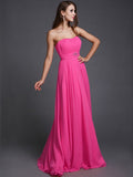 A-Line/Princess Strapless Beading Sleeveless Long Bridesmaid Dresses TPP0005079