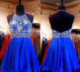 Royal Blue Sparkle Beautiful Chiffon Fashion Beading Sweet 16 Dress