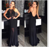 Pd580 High Quality Charming Appliques Prom Dress Chiffon Prom Dress Backless Prom