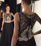 New Arrival Fantastic Beading Chiffon Floor Length Prom Dresses Evening Dresses